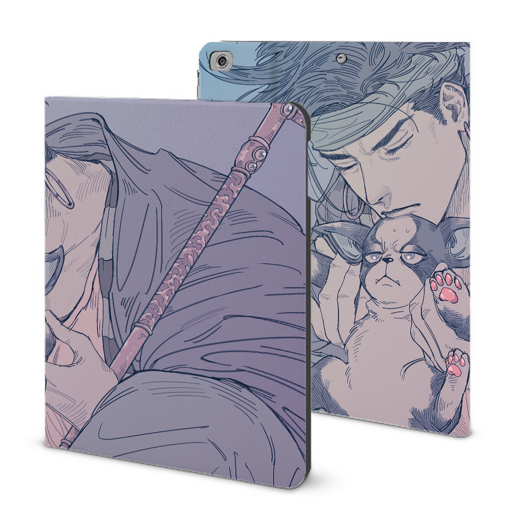 （画像用） ジョジョの奇妙な冒険 JoJo's Bizarre Adventure IPad ケース ブック型 PUレザー TPU 耐衝撃 軽量 薄型 ペン収納なし 全面保護 IPad 各モデル対応